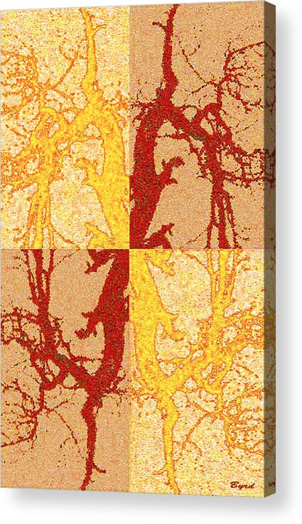 Abstract Acrylic Print featuring the photograph Tree Dance by Christopher Byrd