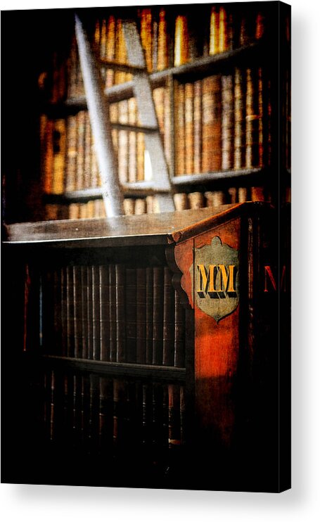 Books Acrylic Print featuring the photograph Trinity Books by Chris Smith