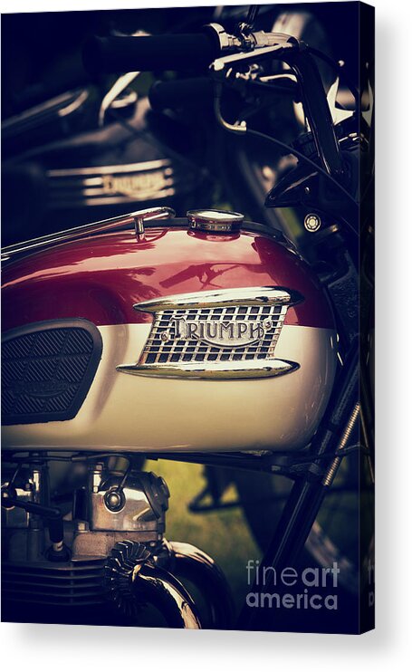 1960 Acrylic Print featuring the photograph Truimph T120 by Tim Gainey