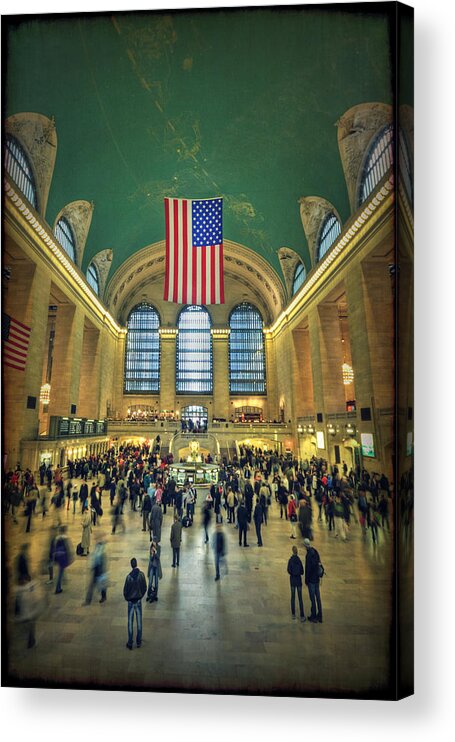 Grand Central Acrylic Print featuring the photograph Urban Legend by Evelina Kremsdorf