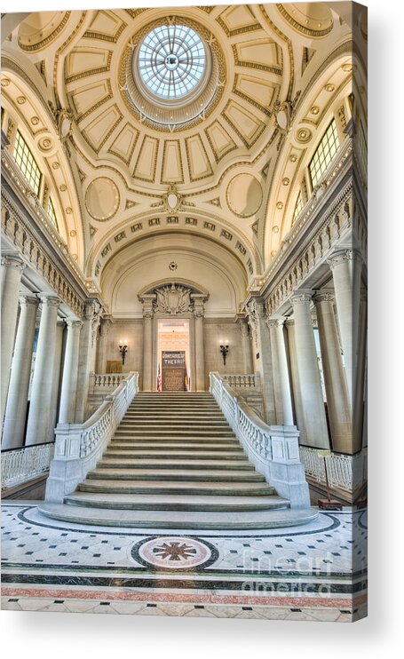 Clarence Holmes Acrylic Print featuring the photograph US Naval Academy Bancroft Hall I by Clarence Holmes
