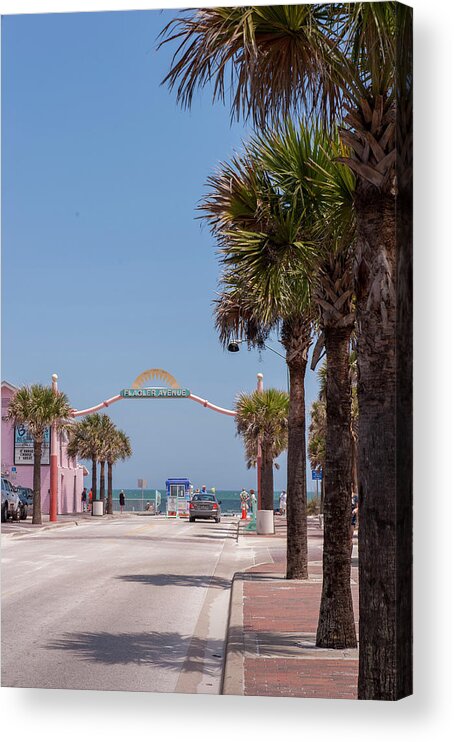 Atlantic Ocean Acrylic Print featuring the photograph USA, Florida, New Smyrna Beach, Flagler by Lisa S. Engelbrecht