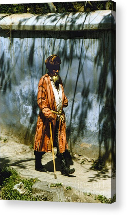 People Acrylic Print featuring the photograph Uzbek by Heiko Koehrer-Wagner