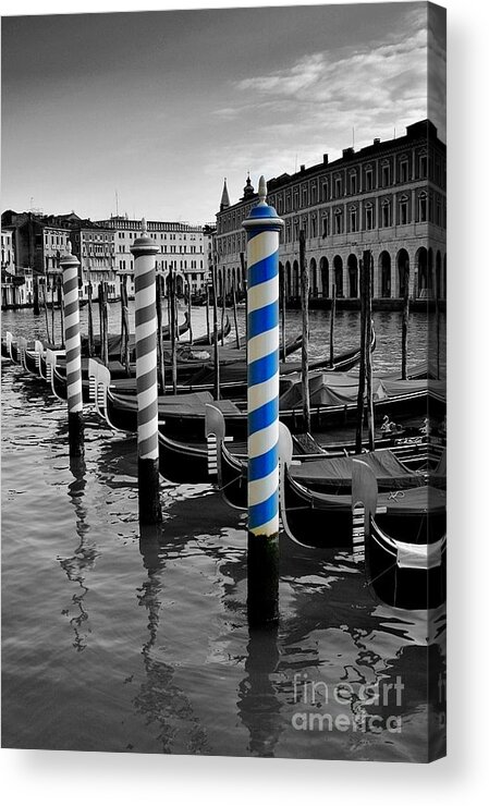 Venice Acrylic Print featuring the photograph Venice Blue by Henry Kowalski