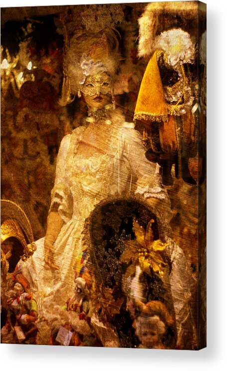 Venice Acrylic Print featuring the photograph Marie Antoinette Costume by Suzanne Powers