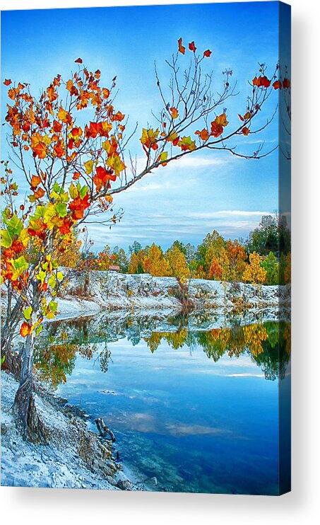 Klondike Park Acrylic Print featuring the photograph Vibrant Klondike Autumn by Bill and Linda Tiepelman