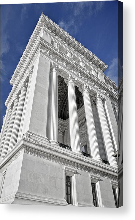 Architecture Acrylic Print featuring the photograph Victor Emmanuel Monument by Joan Carroll
