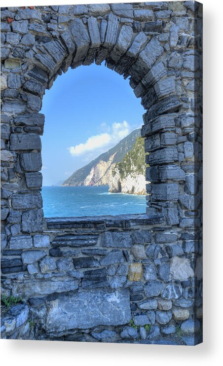 Europe Acrylic Print featuring the photograph View of Cinque Terre from Portovenere by Matt Swinden