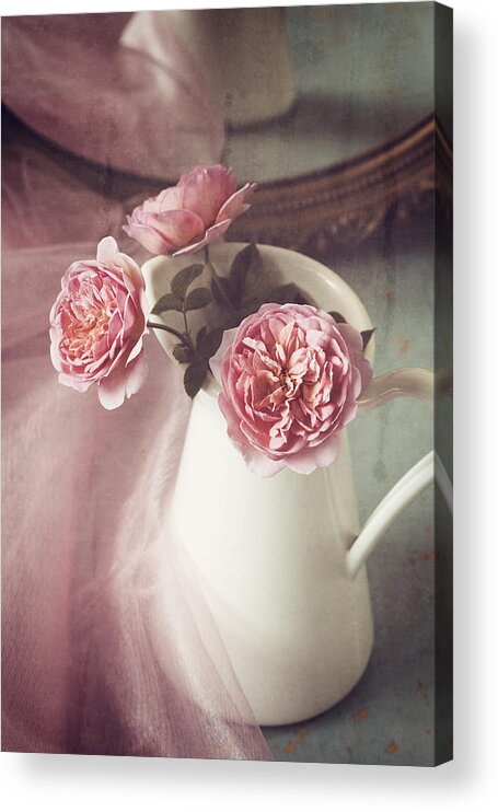 Rose Acrylic Print featuring the photograph Vintage Pink by Amy Weiss
