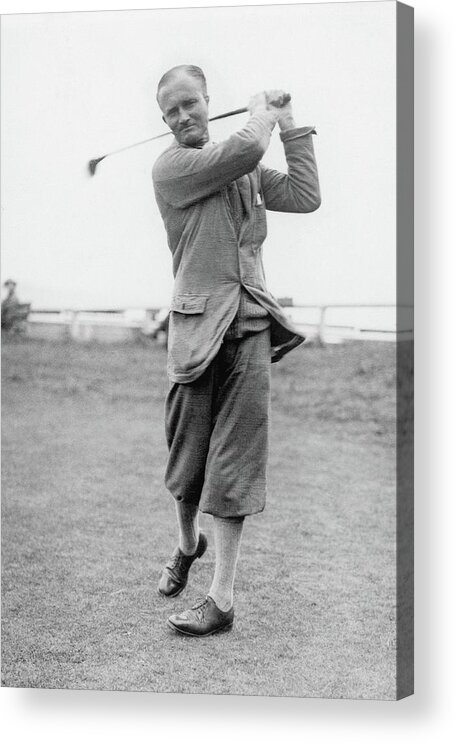 Sport Acrylic Print featuring the photograph W A Murray At St Andrews Scotland by Artist Unknown
