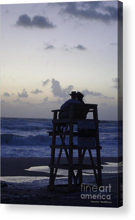 Sunrise Acrylic Print featuring the photograph Waiting for the Sunrise by Tannis Baldwin