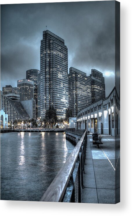 Port Acrylic Print featuring the photograph Walking the Embarcadero San Francisco by SC Heffner