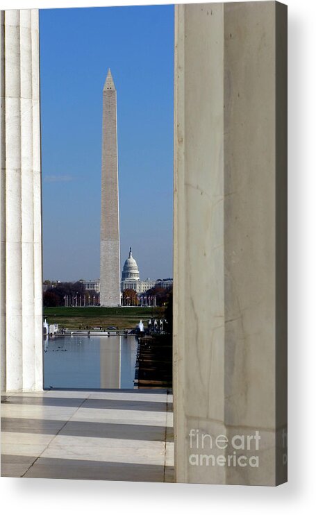 Washington Acrylic Print featuring the photograph Washington Landmarks by Olivier Le Queinec