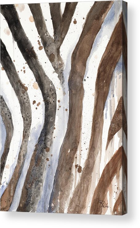 Watercolor Acrylic Print featuring the digital art Watercolor Animal Skin II by Patricia Pinto