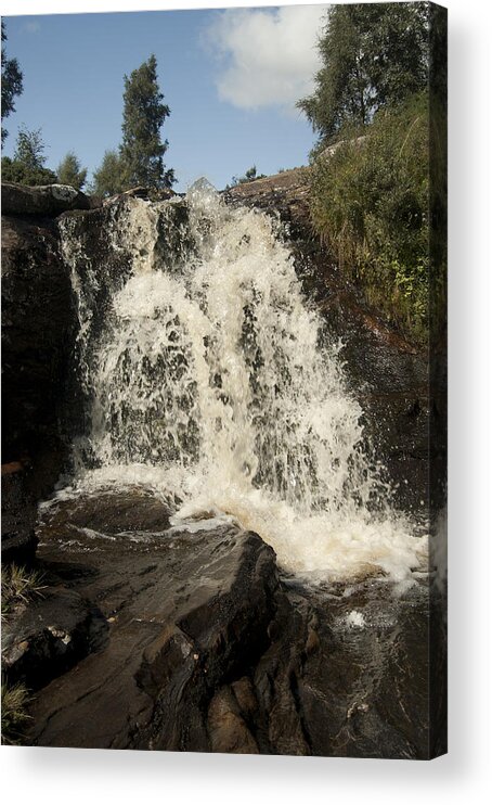 Waterfall Acrylic Print featuring the photograph Waterfall by Peter Cassidy