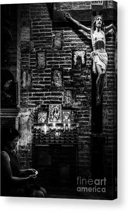 Church Acrylic Print featuring the photograph # Where Are You by Michael Arend