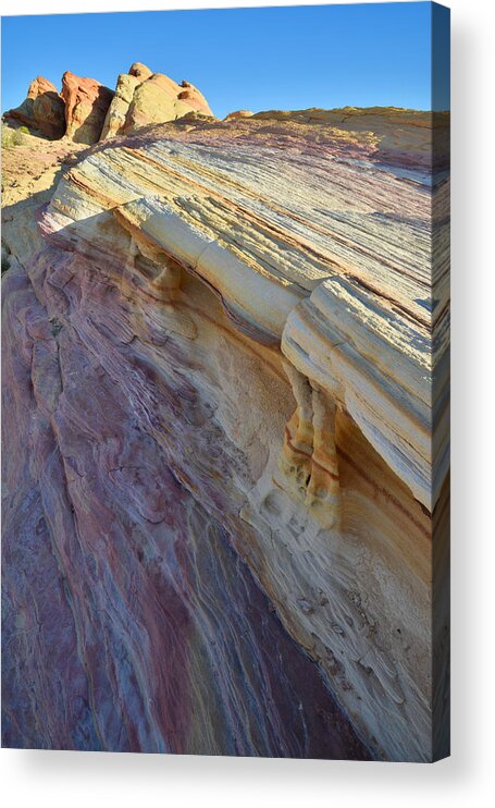 Valley Of Fire State Park Acrylic Print featuring the photograph White Wave Morning by Ray Mathis