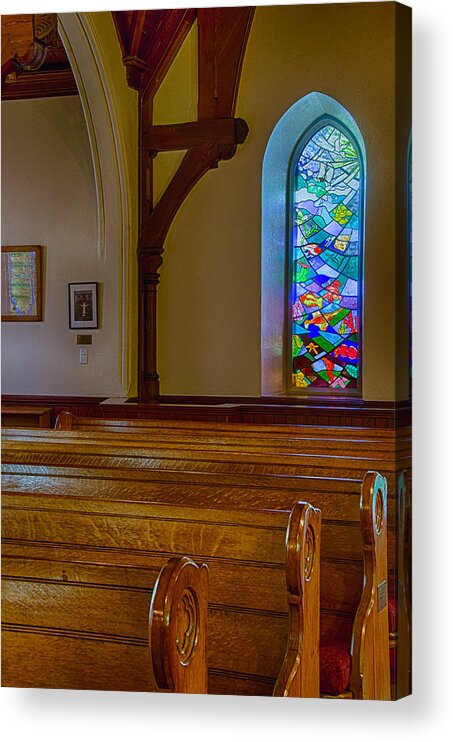Church Acrylic Print featuring the photograph Window Behind the Nave by Jennifer Kano