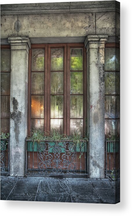 French Quarter Acrylic Print featuring the photograph Window in the Quarter by Brenda Bryant