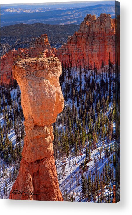 Bryce Canyon Acrylic Print featuring the photograph Wine Glass Toast in Bryce Canyon by Marti Green
