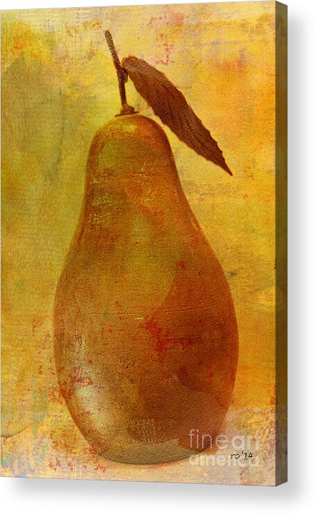 Pears Acrylic Print featuring the photograph Wood We Make A Nice Pear? by Rene Crystal