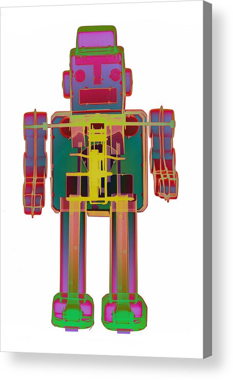 X-ray Art Acrylic Print featuring the photograph X-ray Robot - 3N2O No. 9 by Roy Livingston