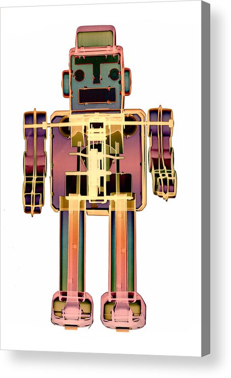 X-ray Art Acrylic Print featuring the photograph X-ray Robot - 3N2O No.10 by Roy Livingston