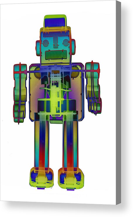 X-ray Art Acrylic Print featuring the photograph X-ray Robot - 3N2O No.3 by Roy Livingston