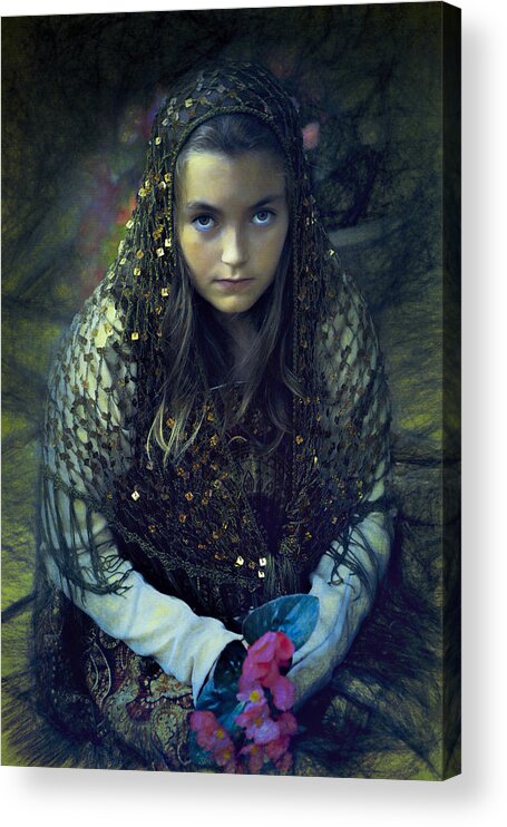 Young Acrylic Print featuring the photograph Young Maiden by John Rivera