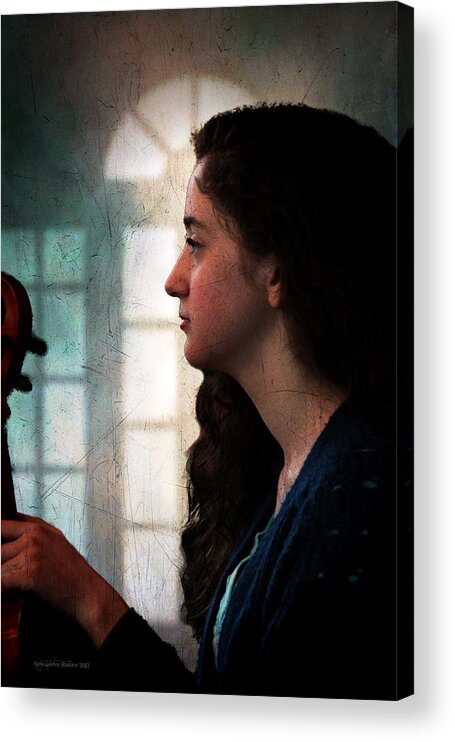 Violin Player Acrylic Print featuring the photograph Young Musicians Impression #46 by Aleksander Rotner