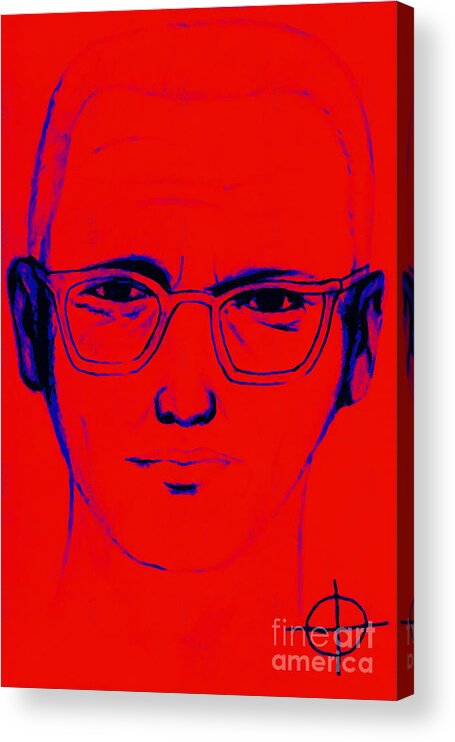 Zodiac Acrylic Print featuring the photograph Zodiac Killer With SIgn 20130213m128 by Wingsdomain Art and Photography