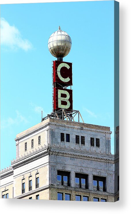 Building Acrylic Print featuring the photograph Citizen's Bank Weather Ball #1 by Scott Hovind