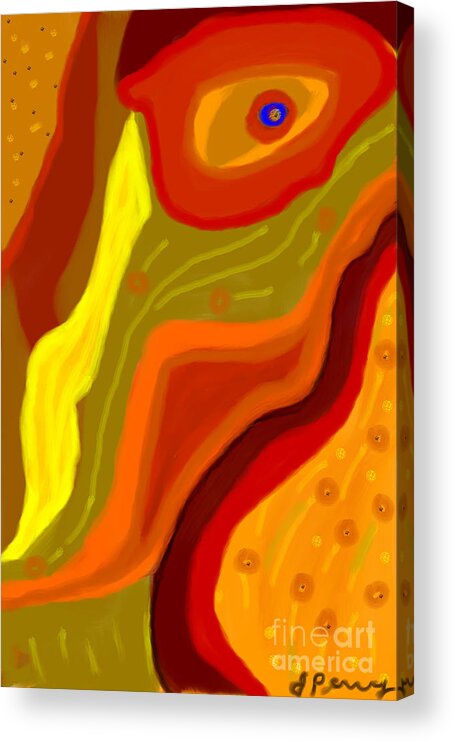 Abstract Art Prints Acrylic Print featuring the digital art Deception #1 by D Perry