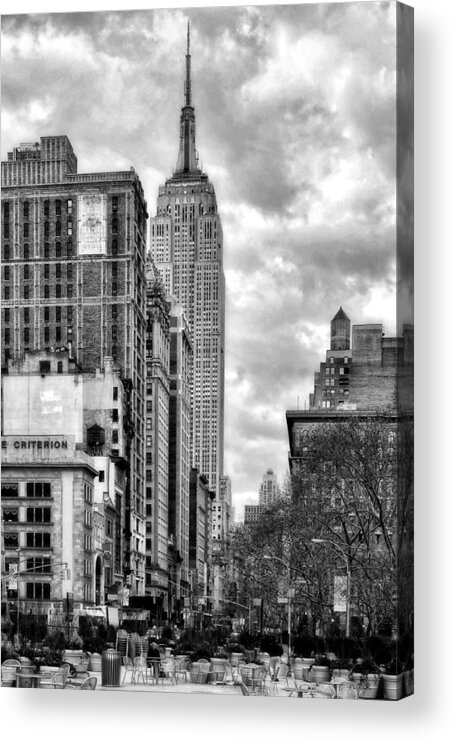 Empire State Building Acrylic Print featuring the photograph Empire State Building #1 by Michael Dorn