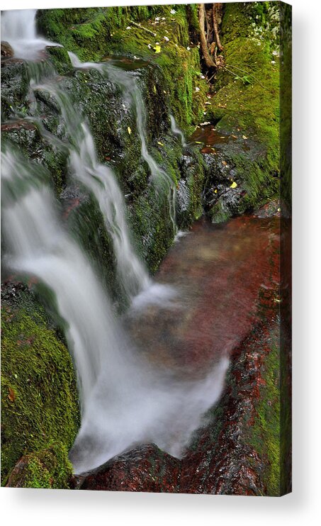 Waterfall Acrylic Print featuring the photograph Lower Buttermilk Falls #1 by Stephen Vecchiotti