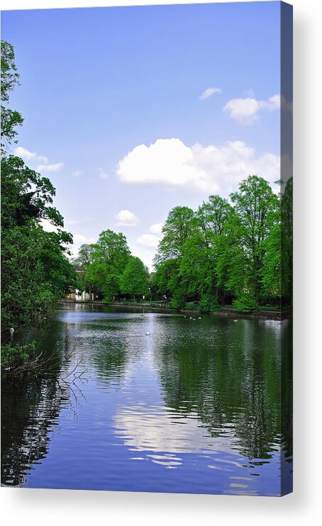 Water Acrylic Print featuring the photograph Minster Pool - Lichfield by Rod Johnson