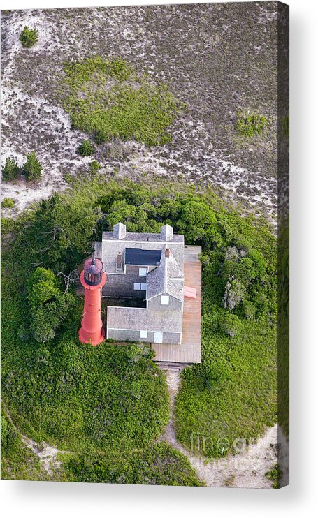 Lighthouse Acrylic Print featuring the photograph Monomoy Light at Monomoy Wildlife Refuge in Chatham on Cape Cod #1 by Matt Suess