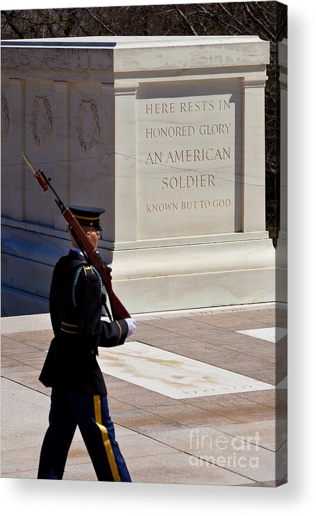 Tomb Of The Unknown Soldier Acrylic Print featuring the photograph Unknown Soldier #1 by Brian Jannsen