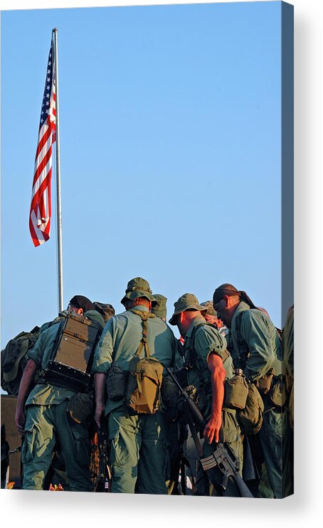 Veterans Acrylic Print featuring the photograph Veterans Remember #2 by Carolyn Marshall