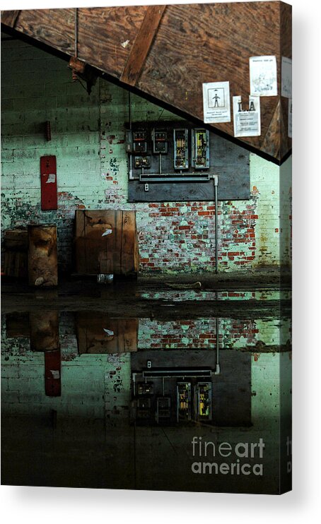 Abandoned Acrylic Print featuring the photograph Abandoned Factory #2 by HD Connelly