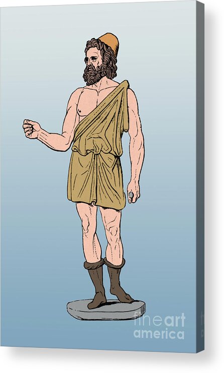 Vulcan Acrylic Print featuring the photograph Vulcan, Roman God #2 by Photo Researchers
