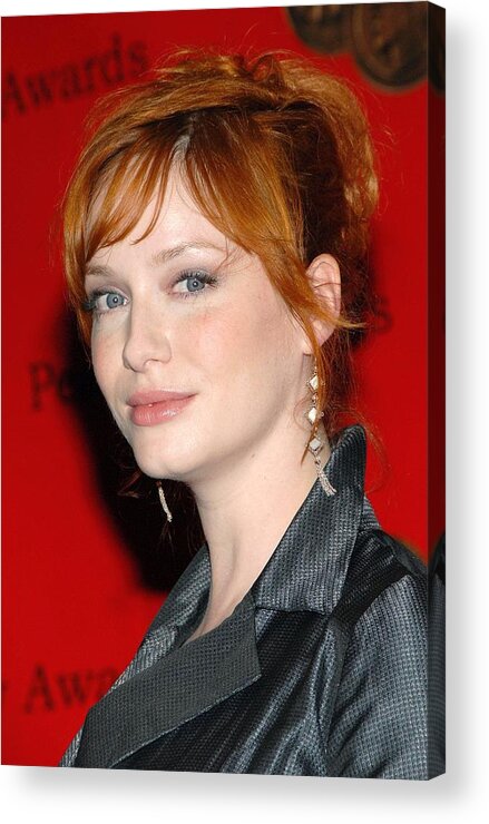 67th Annual George Foster Peabody Awards Acrylic Print featuring the photograph Christina Hendricks At Arrivals #4 by Everett
