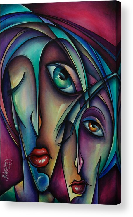 Figurative Acrylic Print featuring the painting Urban Expressions #4 by Michael Lang