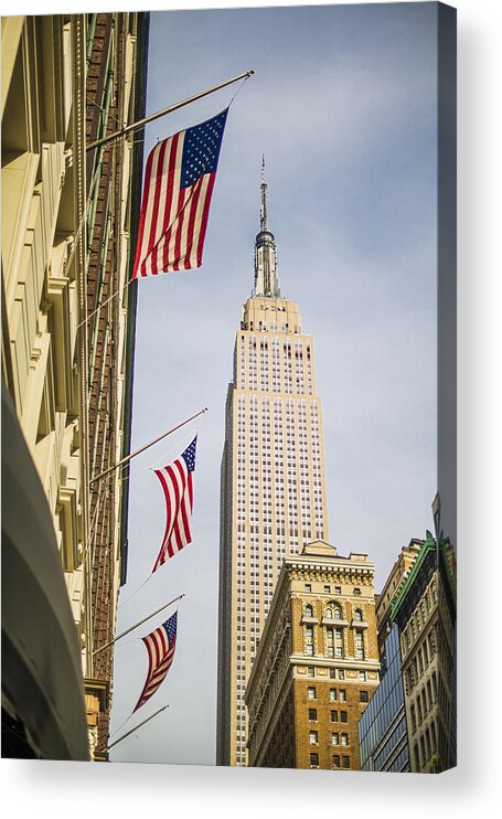 Empire State Building Acrylic Print featuring the photograph Empire State Building #6 by Theodore Jones