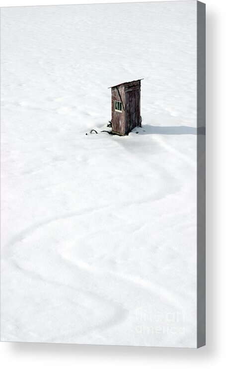 Pennsylvania Acrylic Print featuring the photograph A Snowy Path by Karen Lee Ensley