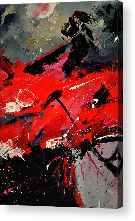 Abstract Acrylic Print featuring the painting Abstract 71002 by Pol Ledent