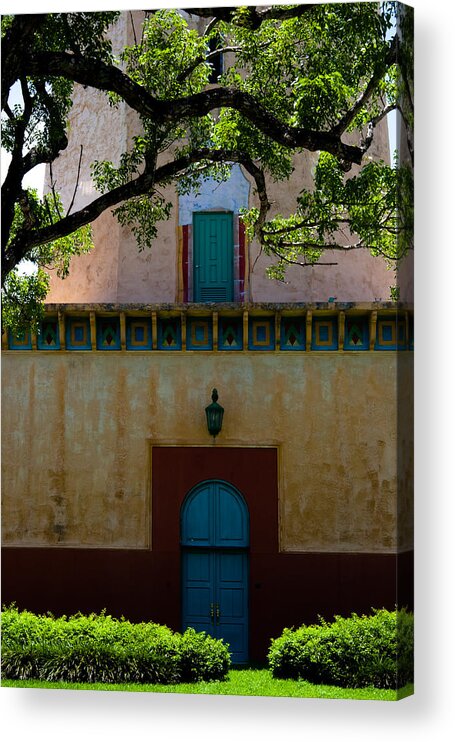 Alhambra Water Tower Acrylic Print featuring the photograph Alhambra Water Tower Doors by Ed Gleichman