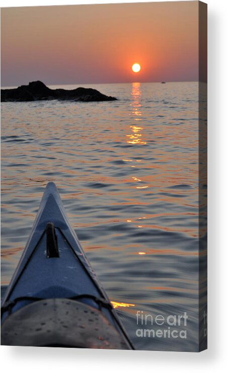 Kayak Acrylic Print featuring the photograph At Peace by Jim Simak