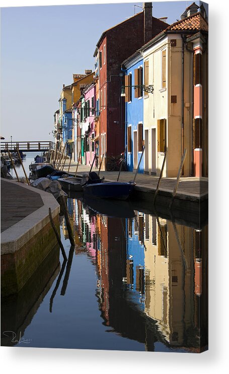 Venezia Acrylic Print featuring the photograph Burano view by Raffaella Lunelli