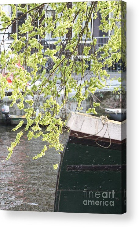 Canals Acrylic Print featuring the photograph Canal scene by Rogerio Mariani